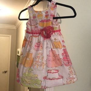 Lilly Pulitzer Let Them Eat Cake Girls Dress 3 HTF